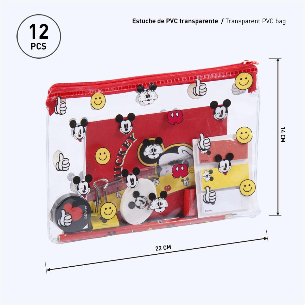 SET DE PAPELERIA ESCOLAR MICKEY