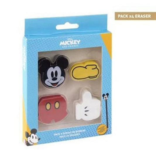 GOMA DE BORRAR PACK x 4 MICKEY