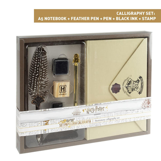 SET DE PAPELERÍA CALIGRAFÍA HARRY POTTER - Imagen 1