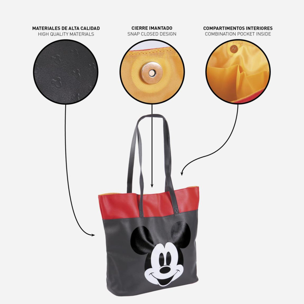 BOLSA SHOPPING POLIPIEL MICKEY