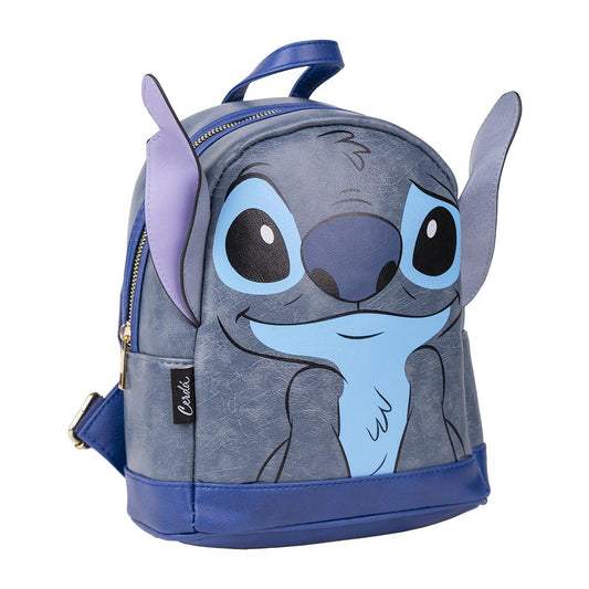 MOCHILA CASUAL MODA APLICACIONES STITCH - Imagen 1