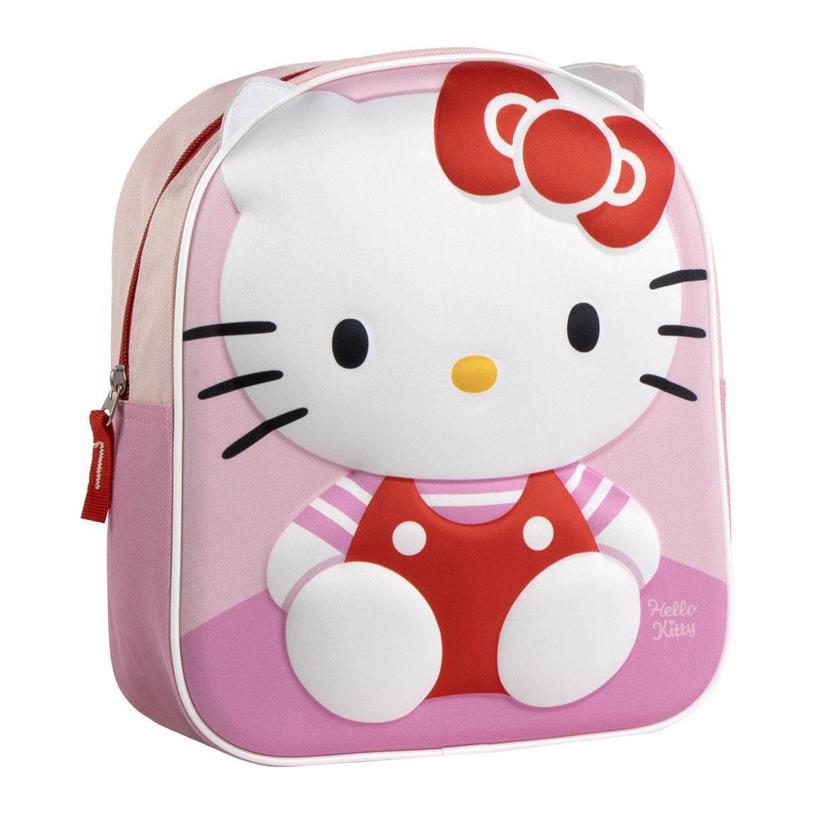 MOCHILA INFANTIL 3D APLICACIONES HELLO KITTY - Imagen 1