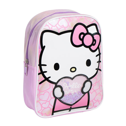 MOCHILA INFANTIL PERSONAJE APLICACIONES HELLO KITTY - Imagen 1