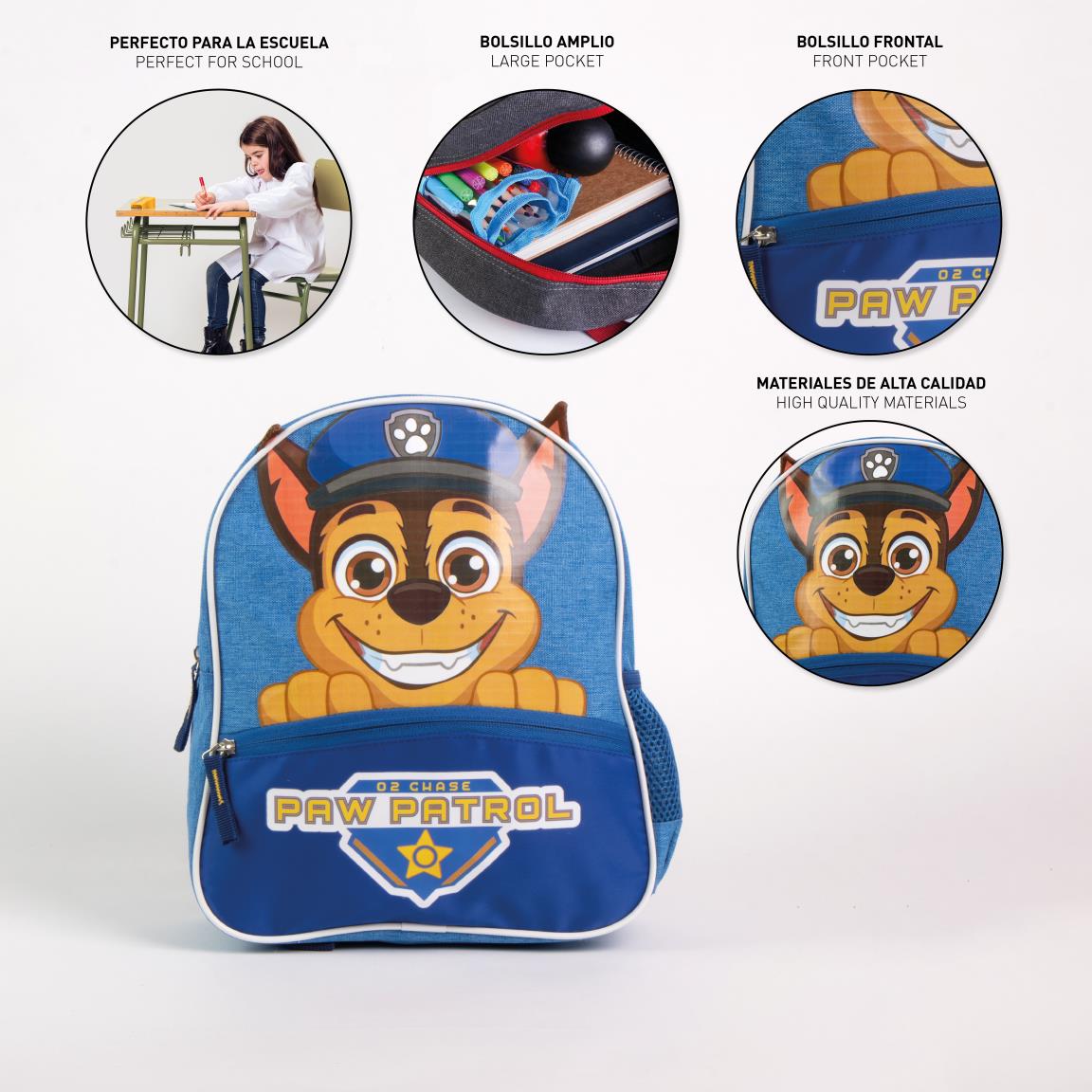 MOCHILA INFANTIL ESCOLAR PAW PATROL - Imagen 3