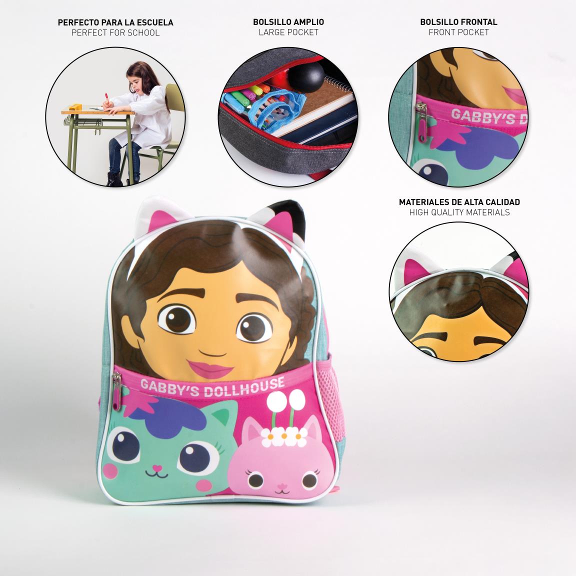 MOCHILA INFANTIL ESCOLAR GABBY´S DOLLHOUSE - Imagen 3