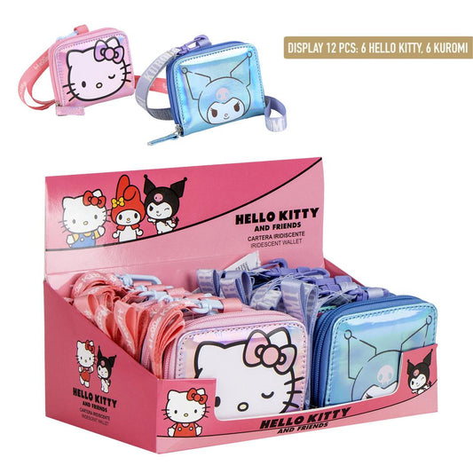 MONEDERO IRIDISCENTE HELLO KITTY KUROMI - Imagen 1