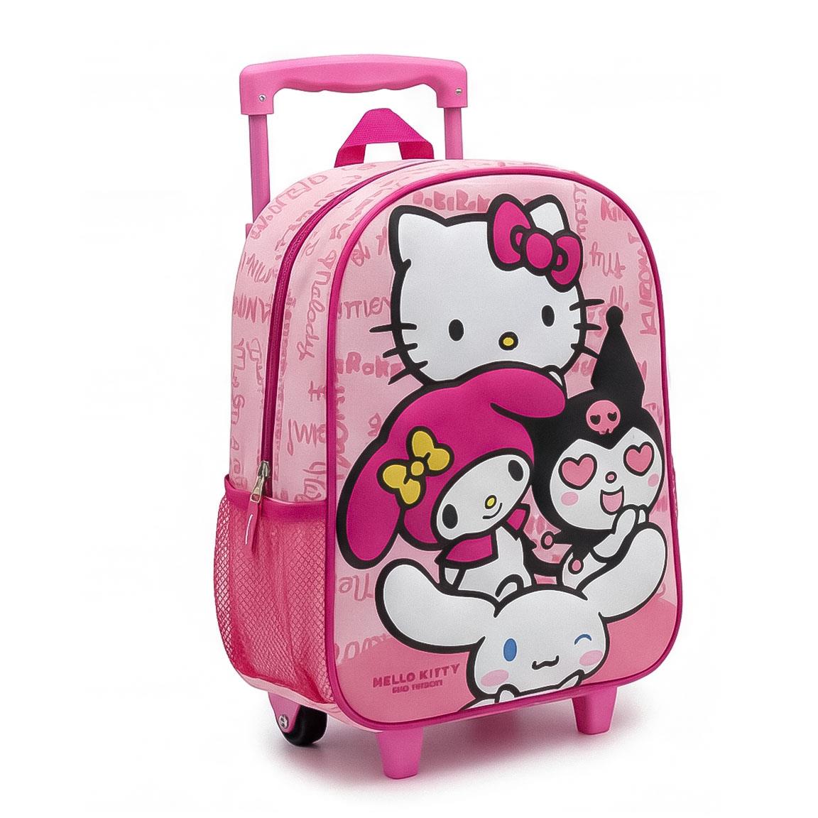 MOCHILA INFANTIL TROLLEY 3D HELLO KITTY