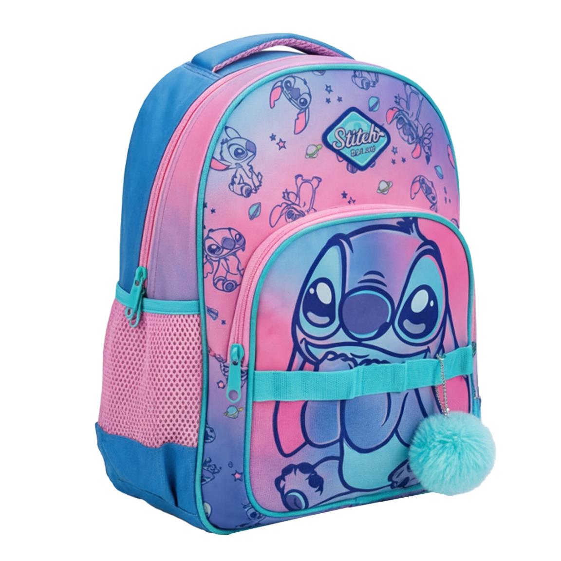 MOCHILA ESCOLAR MEDIANA STITCH