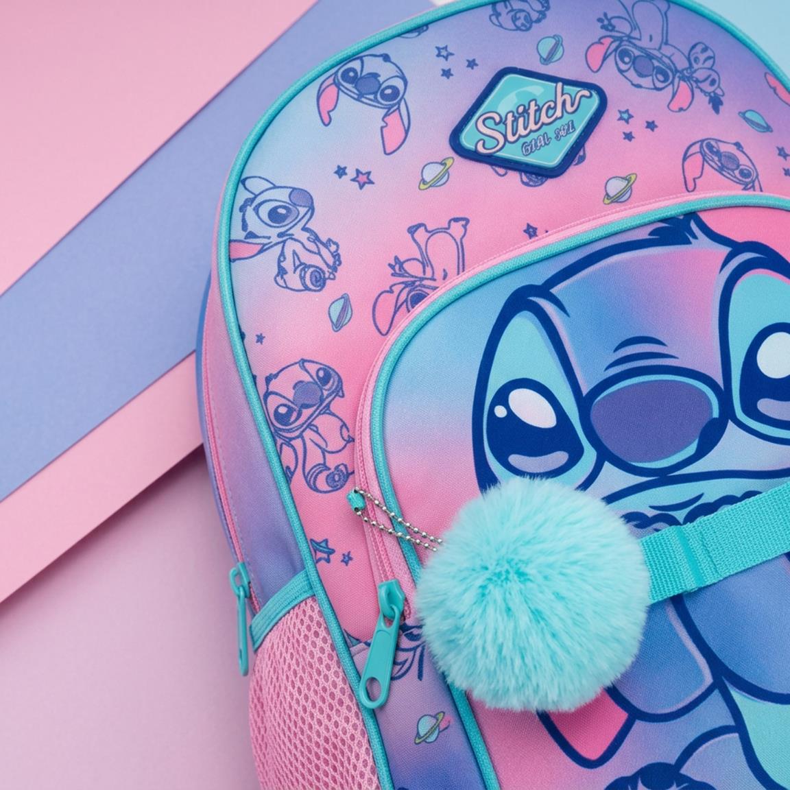 MOCHILA ESCOLAR MEDIANA STITCH
