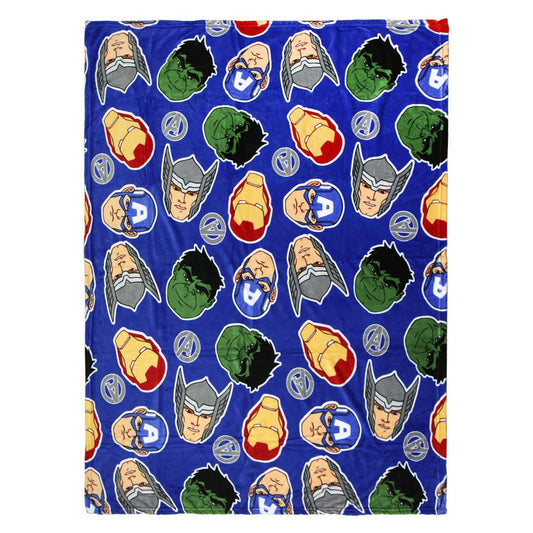 MANTA FRANELA PREMIUM AVENGERS 120X160 CM.