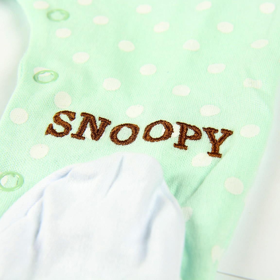 PACK 5 PELELE INTERLOCK SNOOPY T3-24 MESES