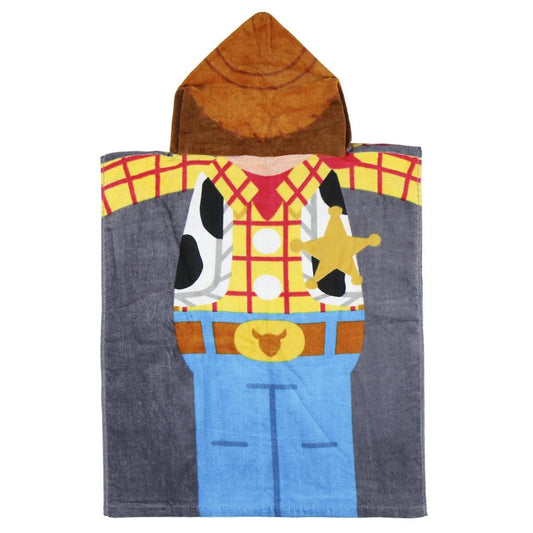 PONCHO PLAYA 100% ALGODON TOY STORY WODDY