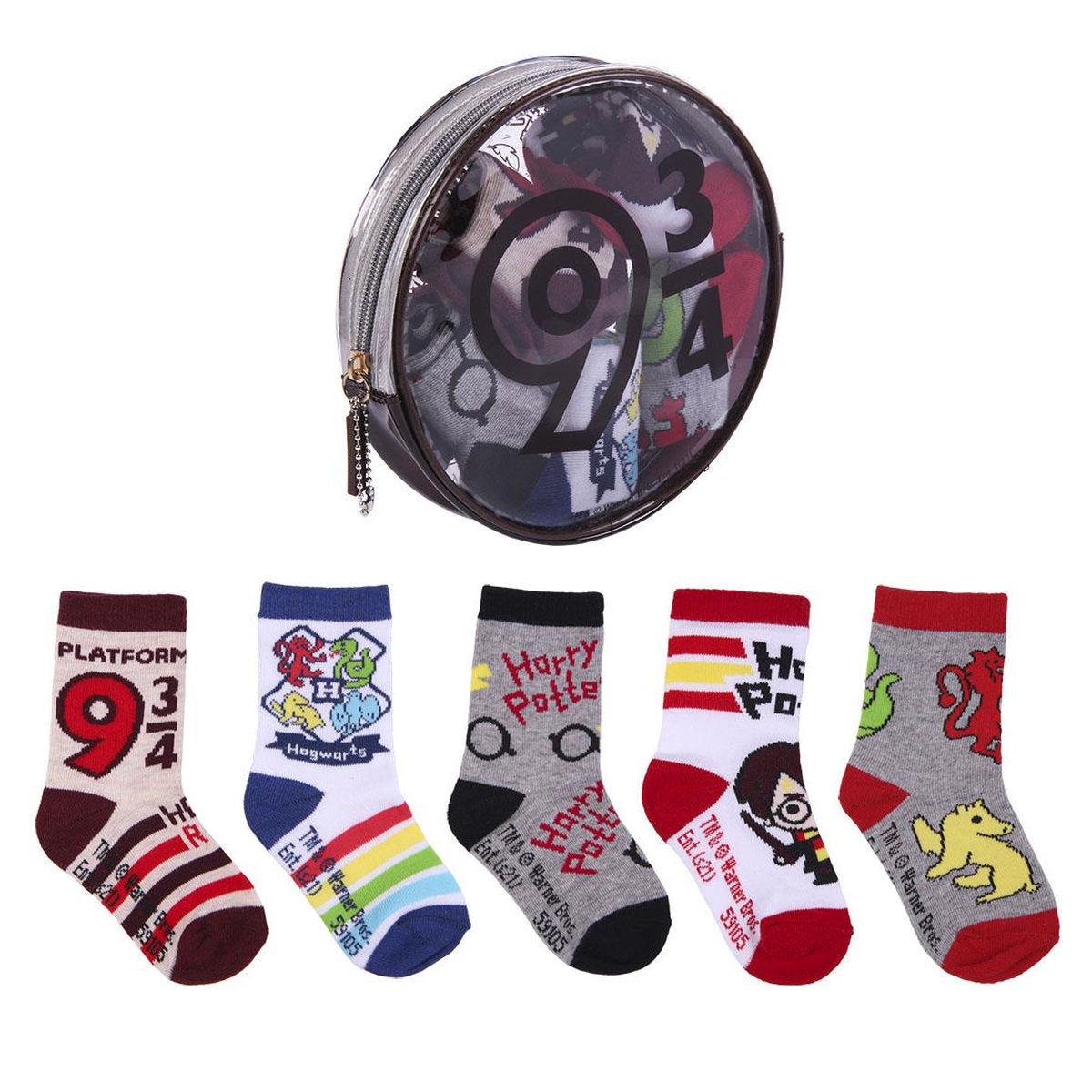 PACK 3  NECESER CALCETINES 5 PIEZAS HARRY POTTER