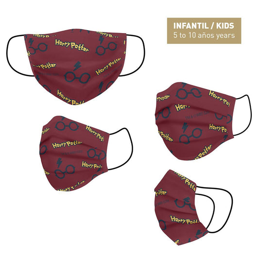 MASCARILLA HIGIÉNICA REUTILIZABLE HOMOLOGADA HARRY POTTER - Imagen 1