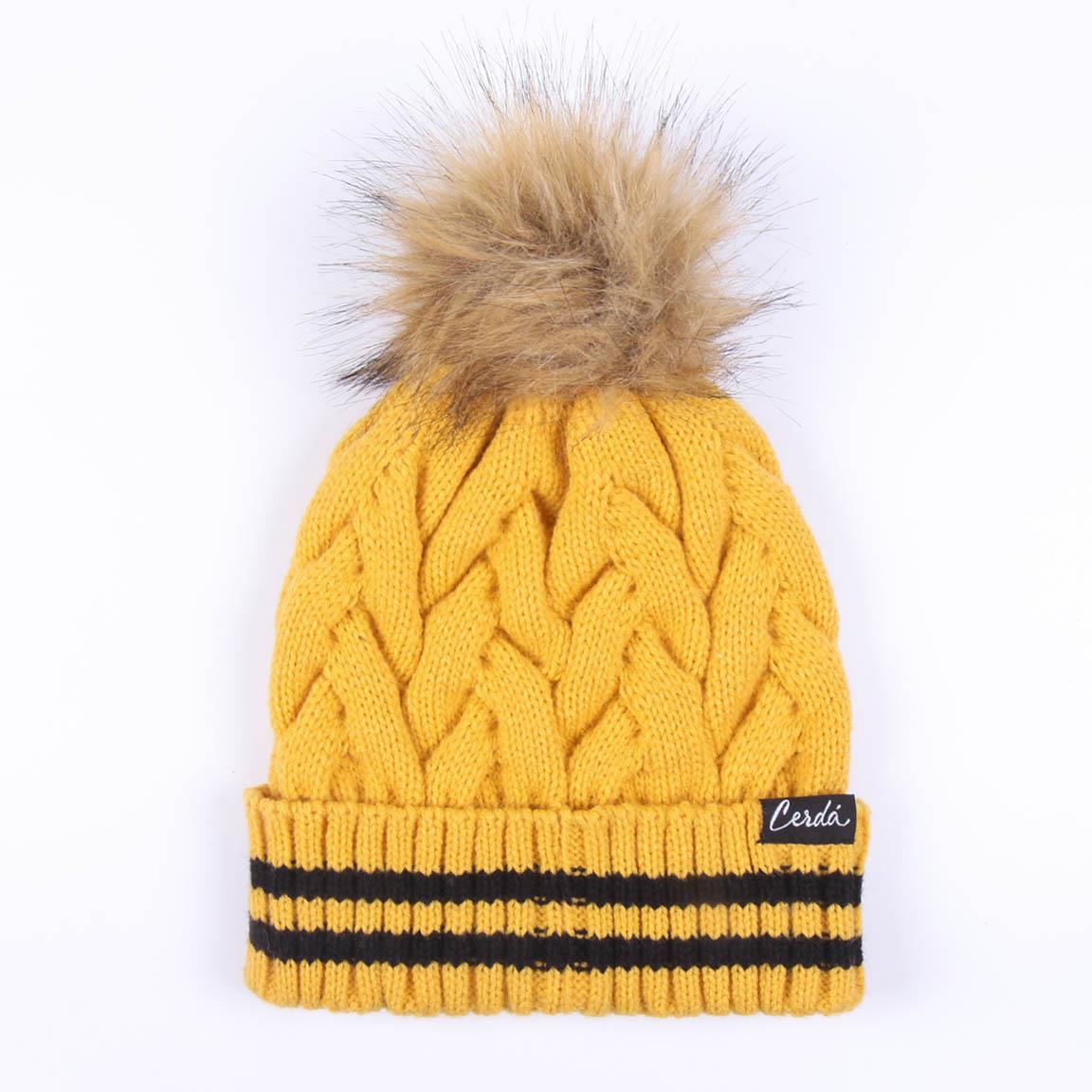 GORRO TRICOT POMPOM HARRY POTTER HUFFLEPUFF - Imagen 2