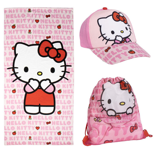 TOALLA SET SAQUITO HELLO KITTY - Imagen 1