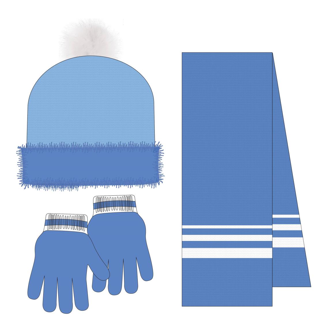CONJUNTO 3 PIEZAS BUFANDA FROZEN - Imagen 2