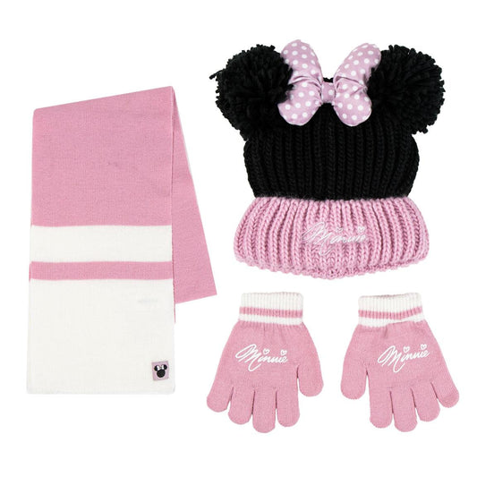 CONJUNTO 3 PIEZAS BUFANDA MINNIE - Imagen 1