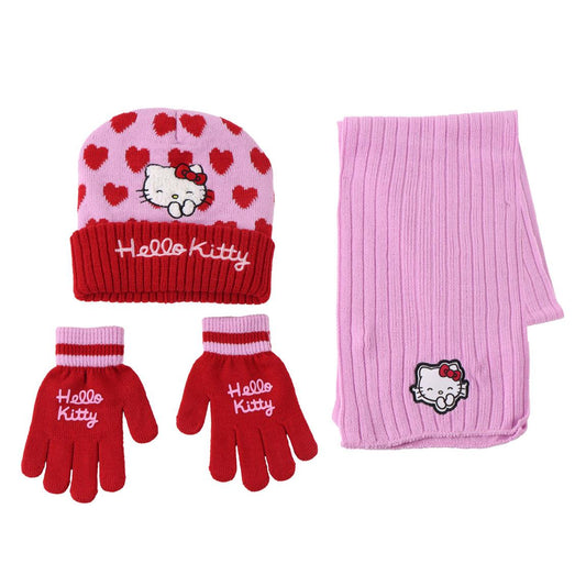 CONJUNTO 3 PIEZAS BUFANDA HELLO KITTY - Imagen 1