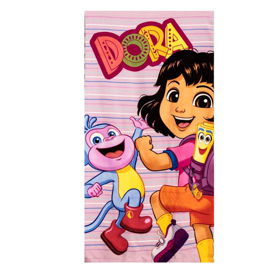 TOALLA SET SAQUITO DORA LA EXPLORADORA