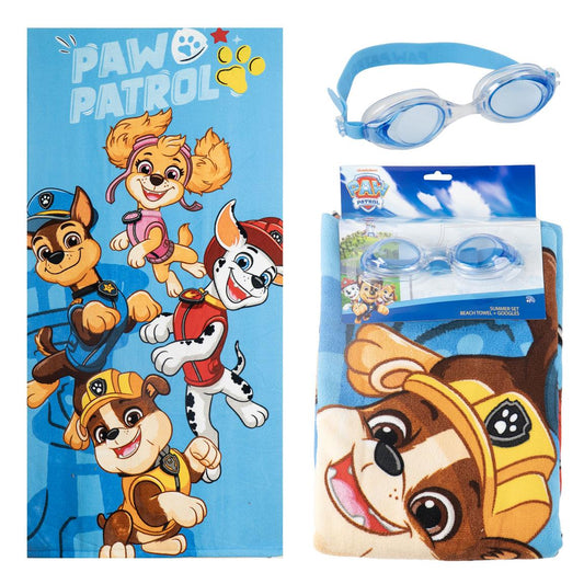 TOALLA SET GAFAS NATACION PAW PATROL