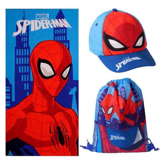 TOALLA SET SAQUITO SPIDERMAN