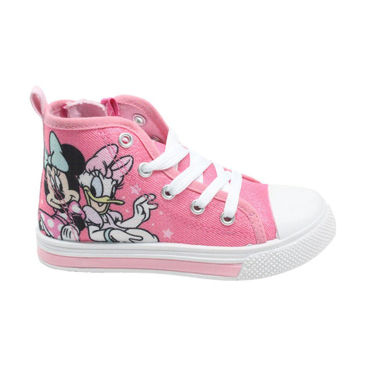 ZAPATILLA LONETA SUELA PVC CON LUCES ALTA MINNIE - Imagen 1