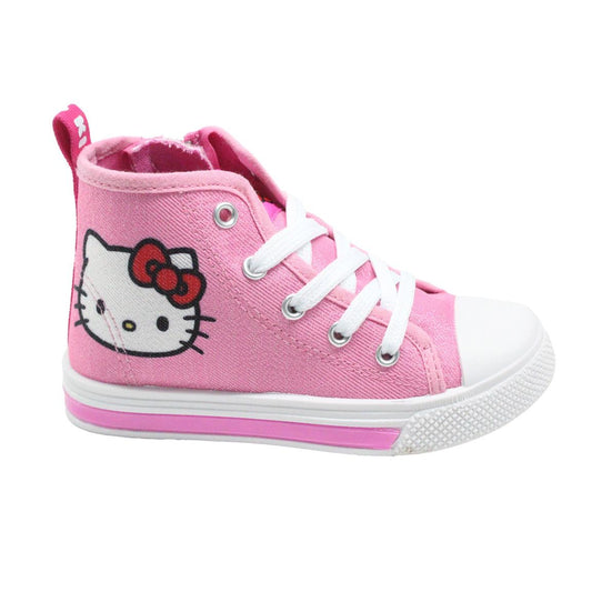 ZAPATILLA LONETA SUELA PVC CON LUCES ALTA HELLO KITTY - Imagen 1