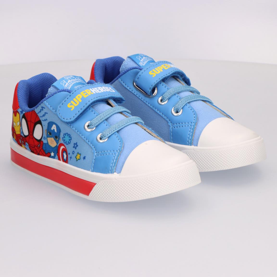 ZAPATILLA LONETA SUELA PVC CON LUCES SPIDEY