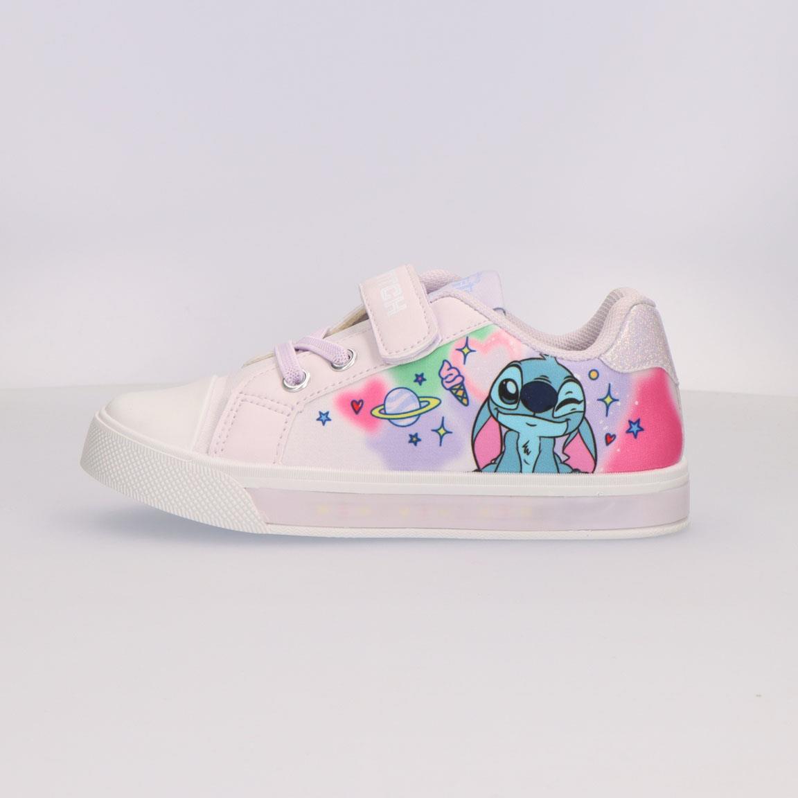 ZAPATILLA LONETA SUELA PVC CON LUCES STITCH