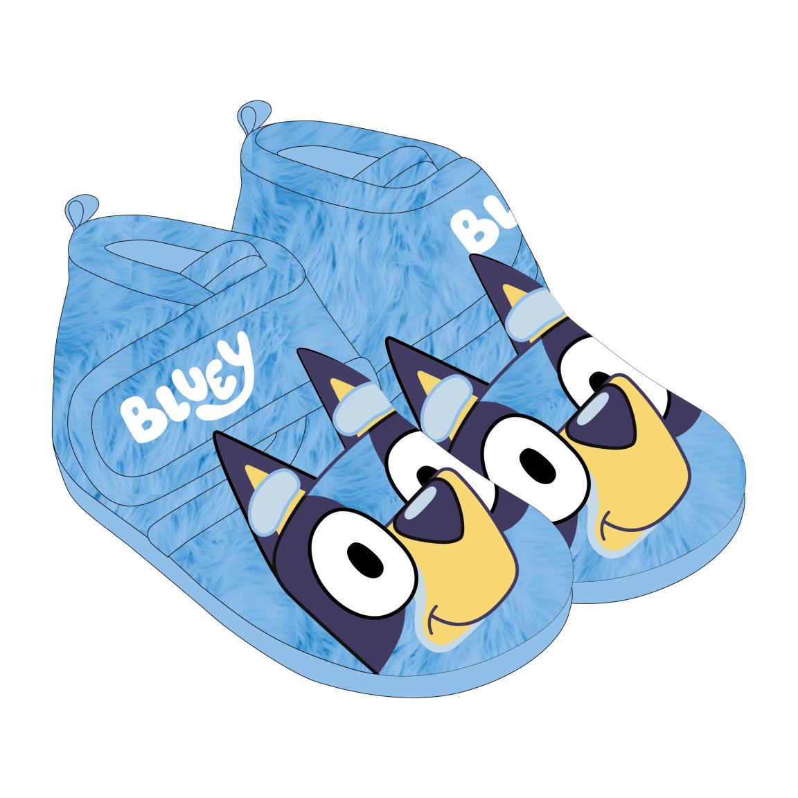 ZAPATILLAS DE CASA MEDIA BOTA APLICACIONES BLUEY