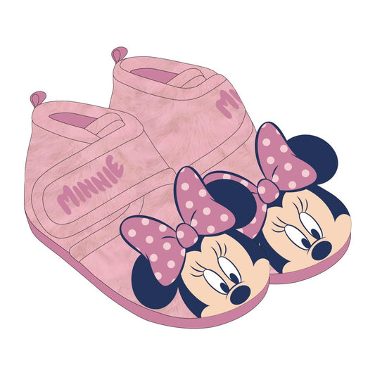 ZAPATILLAS DE CASA MEDIA BOTA APLICACIONES MINNIE