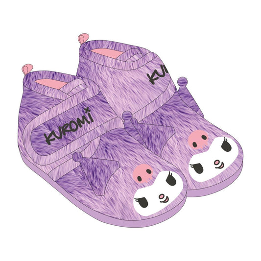 ZAPATILLAS DE CASA MEDIA BOTA APLICACIONES HELLO KITTY KUROMI