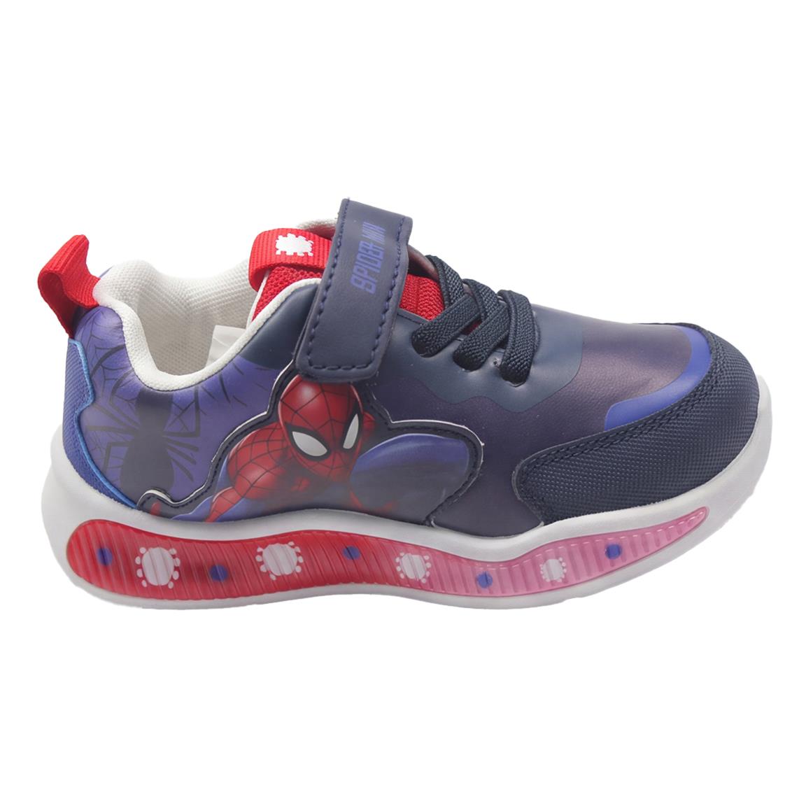 DEPORTIVA SUELA PVC CON LUCES SPIDERMAN