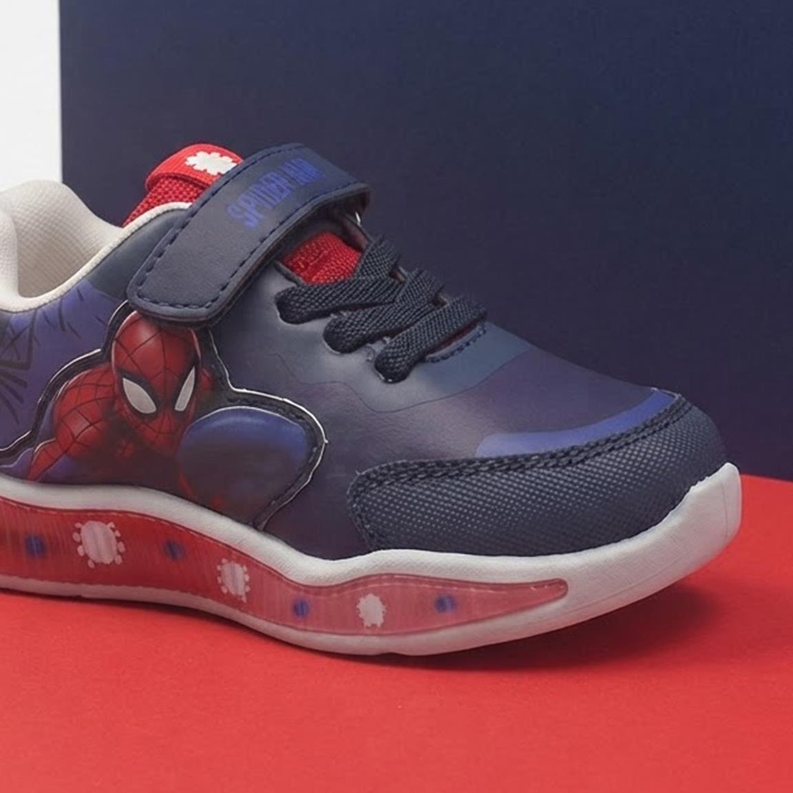 DEPORTIVA SUELA PVC CON LUCES SPIDERMAN
