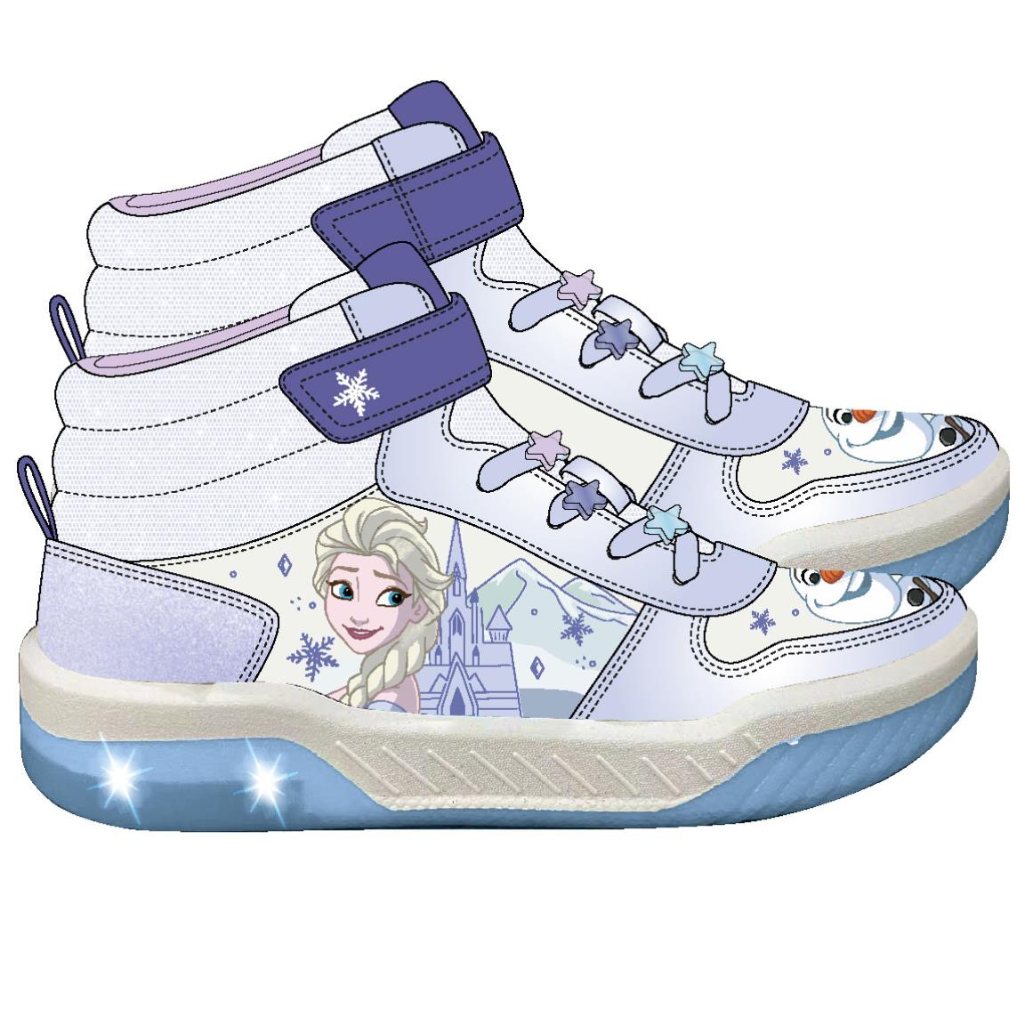 DEPORTIVA SUELA PVC CON LUCES BASKETBALL FROZEN