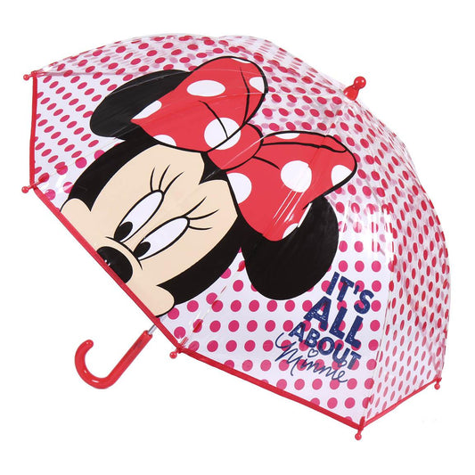 PARAGUAS MANUAL POE BURBUJA MINNIE - Imagen 1