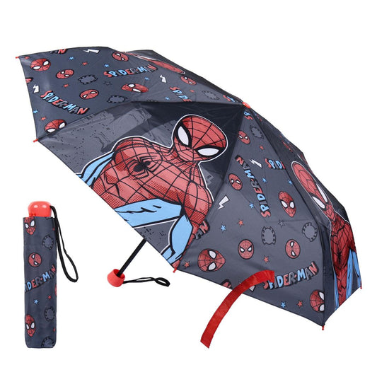 PARAGUAS MANUAL PLEGABLE ESCOLAR SPIDERMAN - Imagen 1