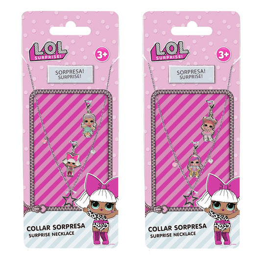 COLLAR METLICO CON CHARMS PARA COLGAR LOL SURPRISE