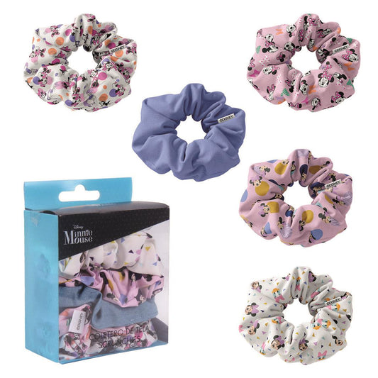 ACCESORIOS PELO COLETERO DE TELA 5 PIEZAS MINNIE - Imagen 1