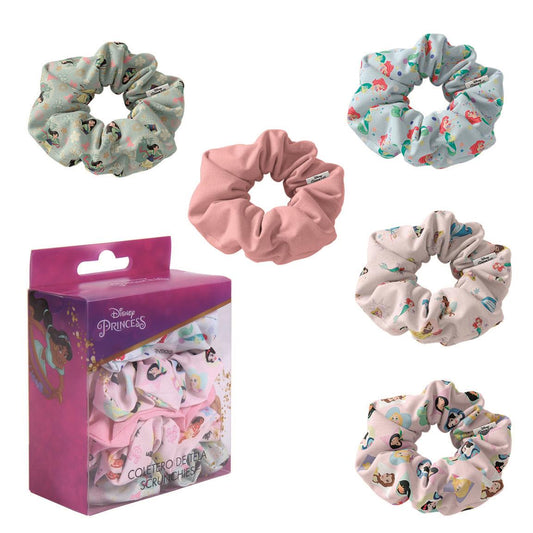 ACCESORIOS PELO COLETERO DE TELA 5 PIEZAS PRINCESS - Imagen 1