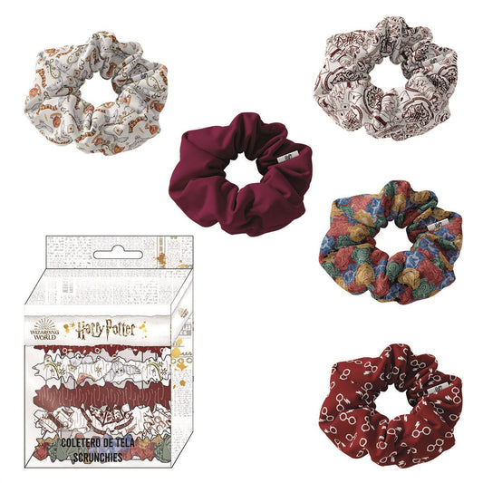 ACCESORIOS PELO COLETERO DE TELA 5 PIEZAS HARRY POTTER - Imagen 1