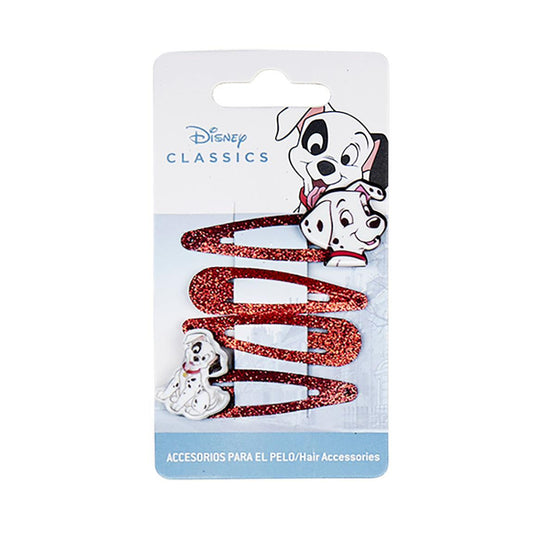 ACCESORIOS PELO CLIPS 4 PIEZAS DISNEY 100 DALMATA