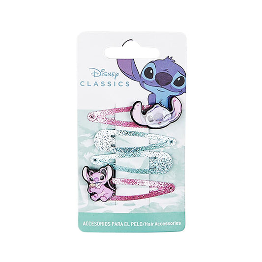 ACCESORIO PELO CLIPS 4 PIEZAS  STITCH