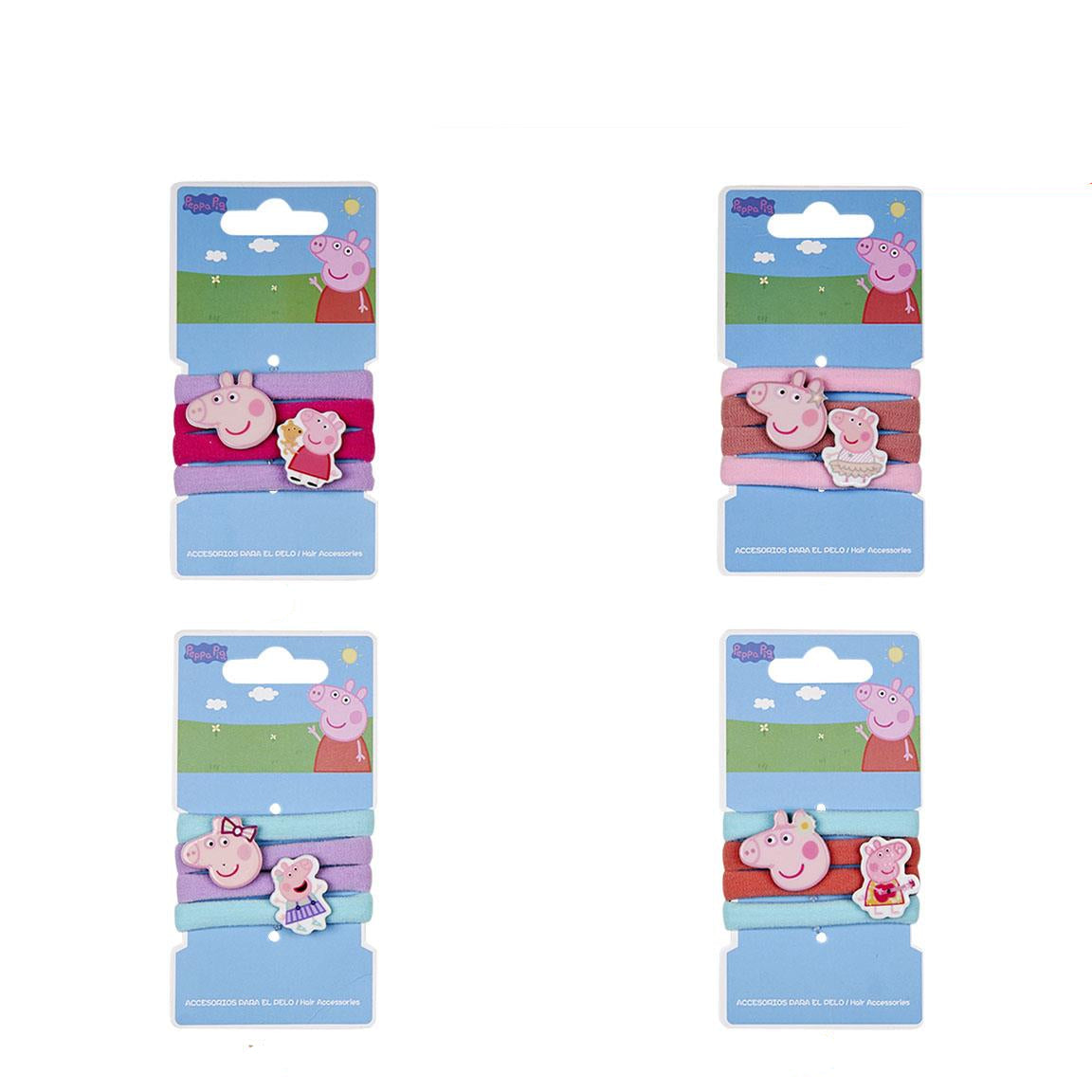 ACCESORIOS PELO COLETERO PEPPA PIG PACK X 4