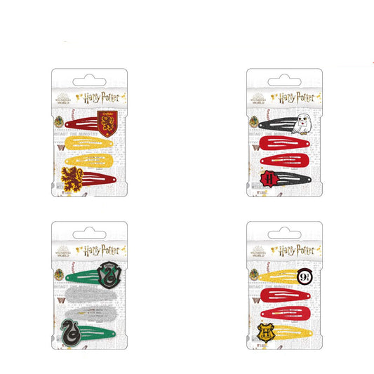ACCESORIO PELO CLICPS  HARRY POTTER 4 PIEZAS