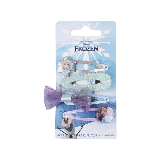ACCESORIOS PELO CLIPS 4 PIEZAS FROZEN - Imagen 1