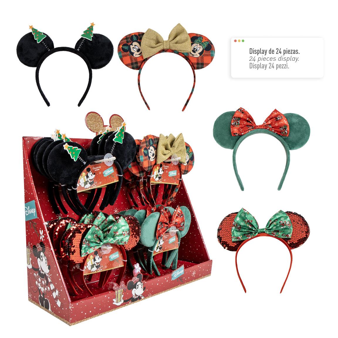 ACCESORIOS PELO DISPLAY NAVIDAD 24 PCS MINNIE - Imagen 1