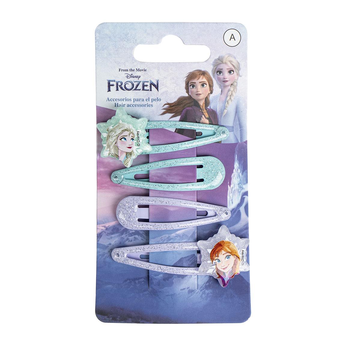 ACCESORIOS PELO CLIPS 4 PIEZAS FROZEN - Imagen 1