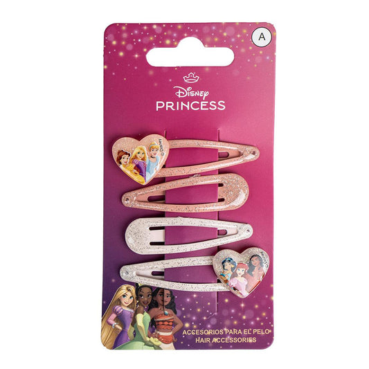 ACCESORIOS PELO CLIPS 4 PIEZAS PRINCESS - Imagen 1